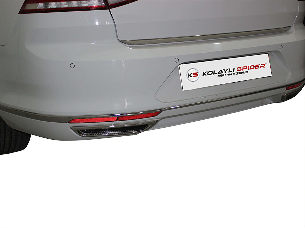 VW Passat 8.5 Arka Tampon Alt Çıtası 3 Prç Krom 2019 ve Sonrası