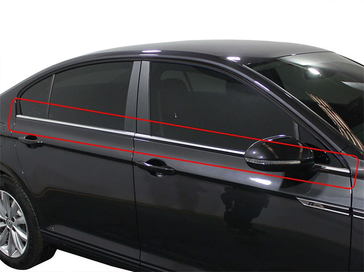 VW Passat B8.5 Cam Çıtası 4 Prç Krom 2019 ve Sonrası