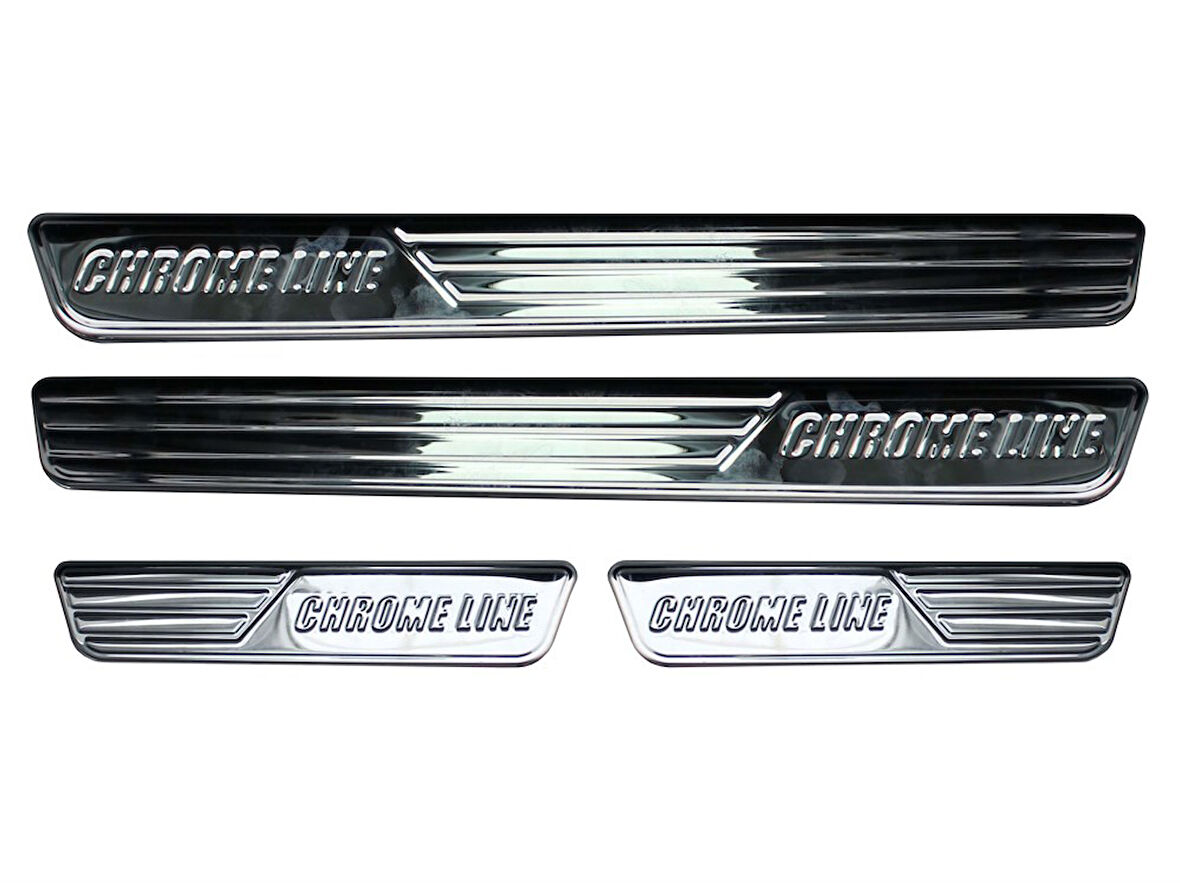 Renault Clio 4 Chrome Line Kapı Eşiği 4 Prç Krom 2013-2019