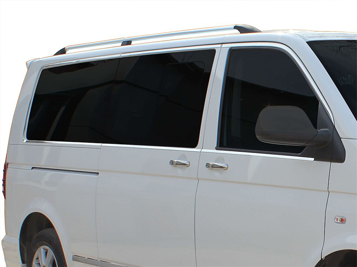 VW Transporter T5.5 Cam Çerçevesi 14 Prç Krom (K.Ş) Tek Sürgü 2010-2014