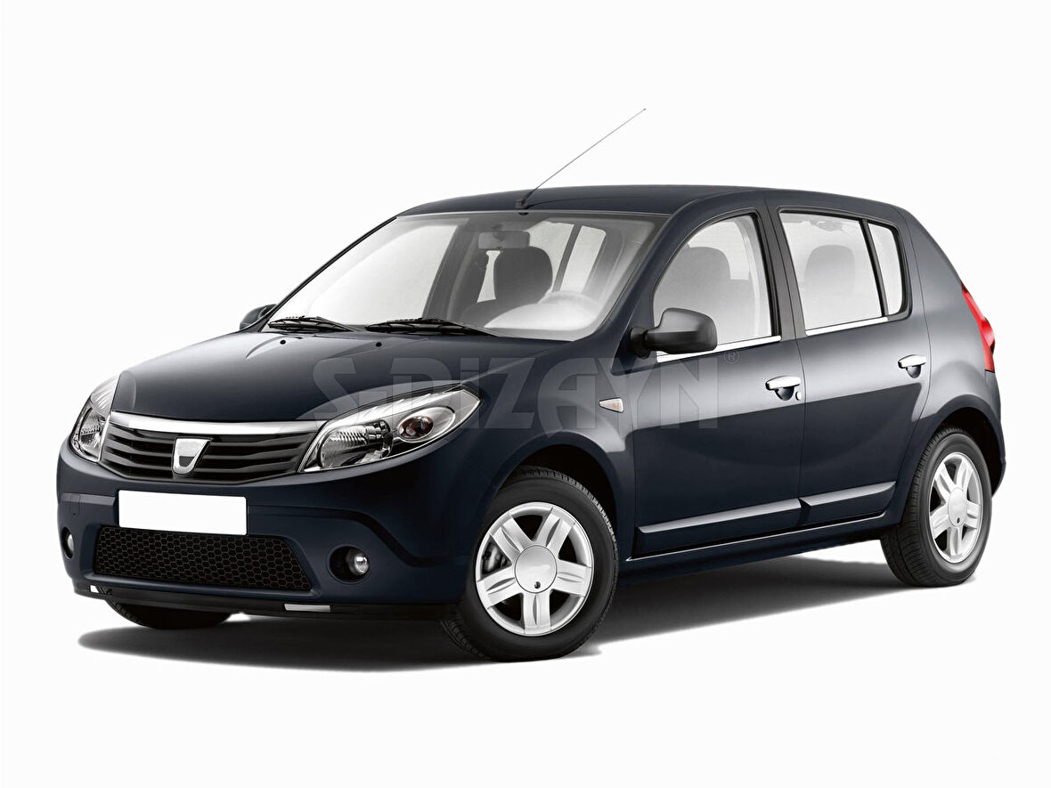 S-Dizayn Dacia Sandero Krom Cam Çıtası 4 Prç 2008-2013