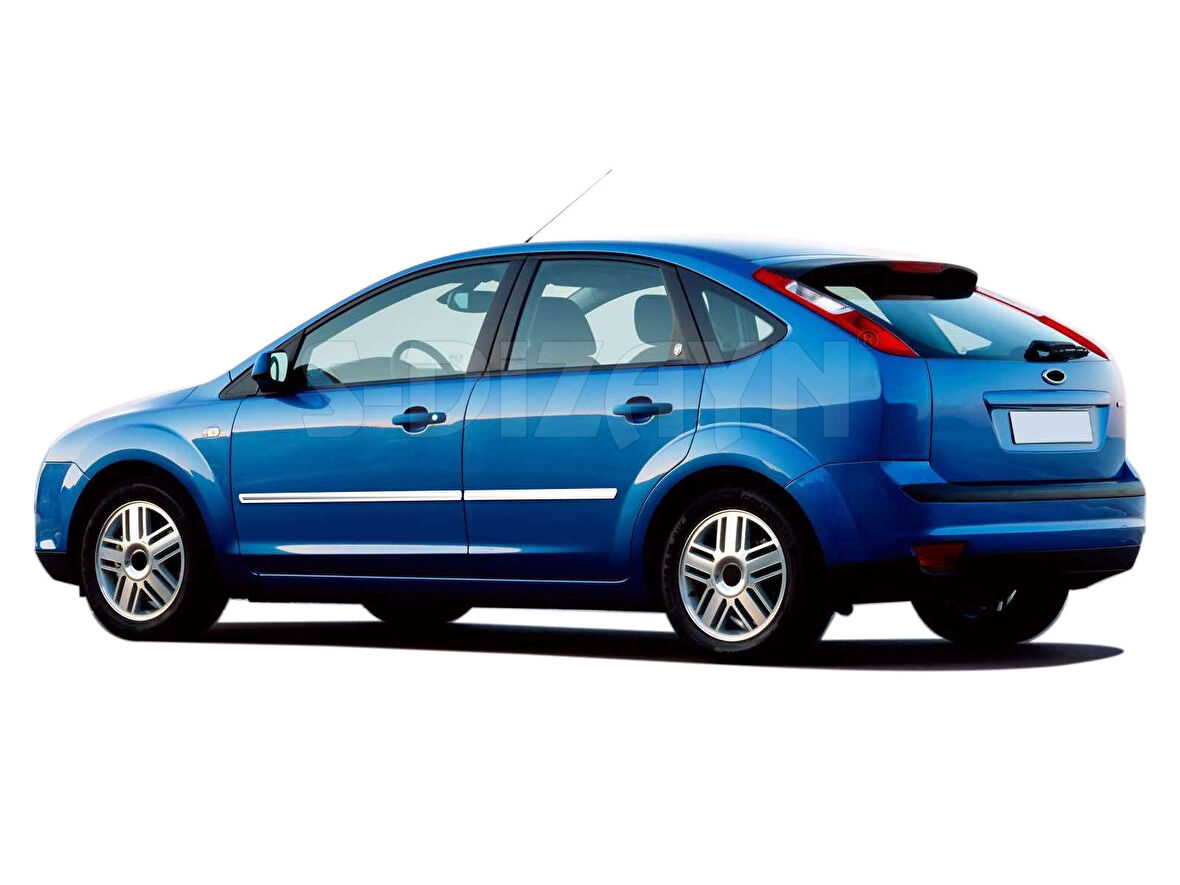 S-Dizayn Ford Focus 2 Krom Yan Kapı Çıtası 4 Prç 2005-2011