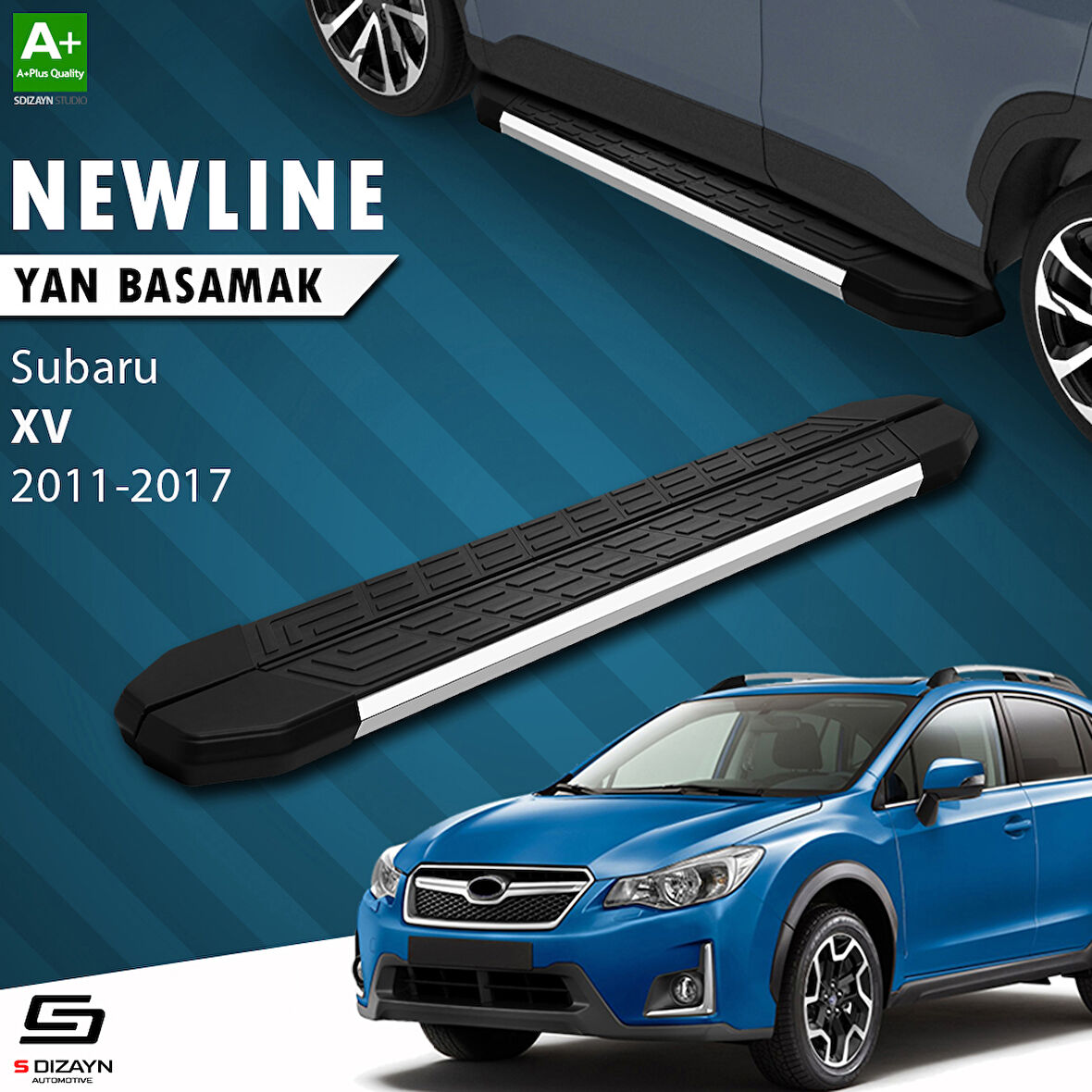 S-Dizayn Subaru XV NewLine Krom Yan Basamak 173 Cm 2011-2017 A+ Kalite