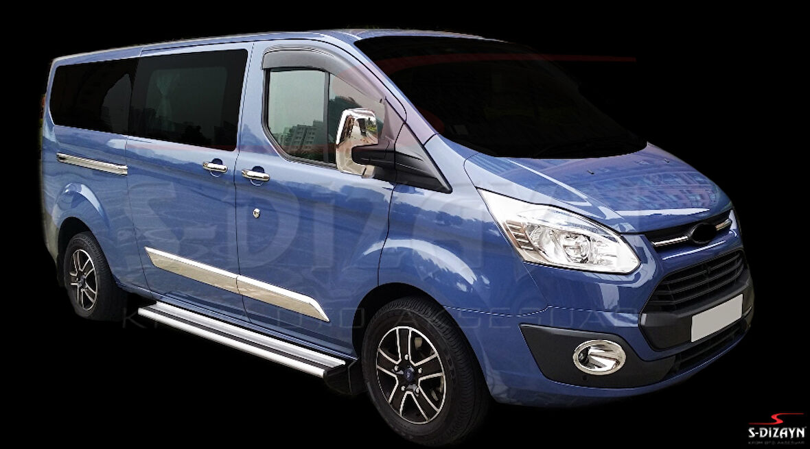 S-Dizayn Ford Tourneo Custom Abs Krom Ayna Kapağı 2 Prç 2012-2023