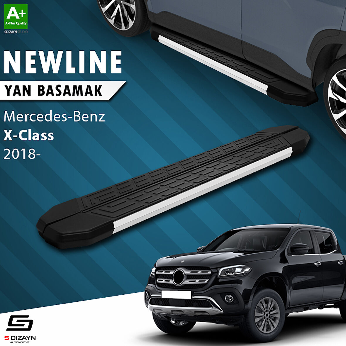 S-Dizayn X-Class NewLine Aluminyum Yan Basamak 203 Cm 2018-2020 A+ Kalite