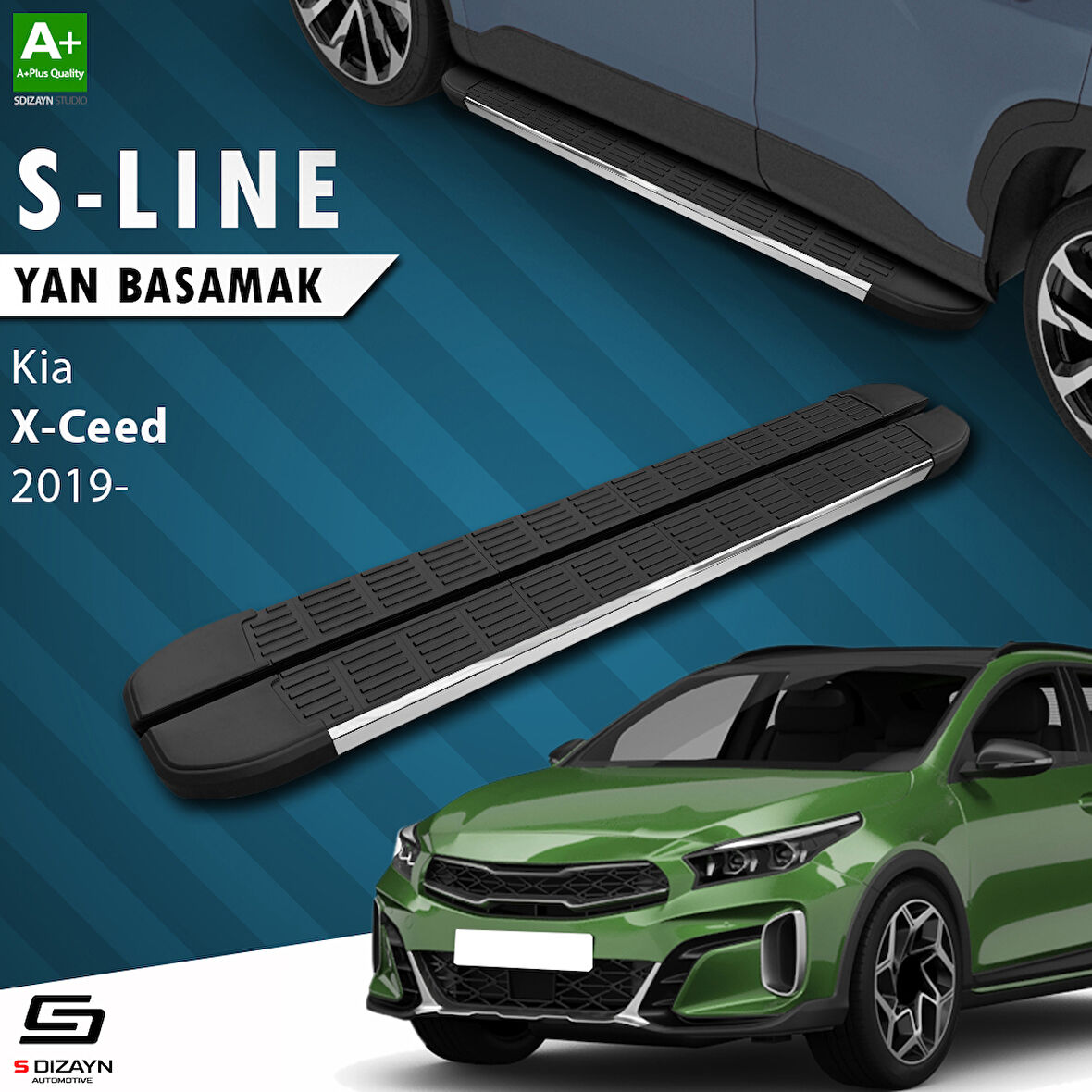 S-Dizayn Kia XCeed S-Line Krom Yan Basamak 183 Cm 2019 Üzeri A+ Kalite