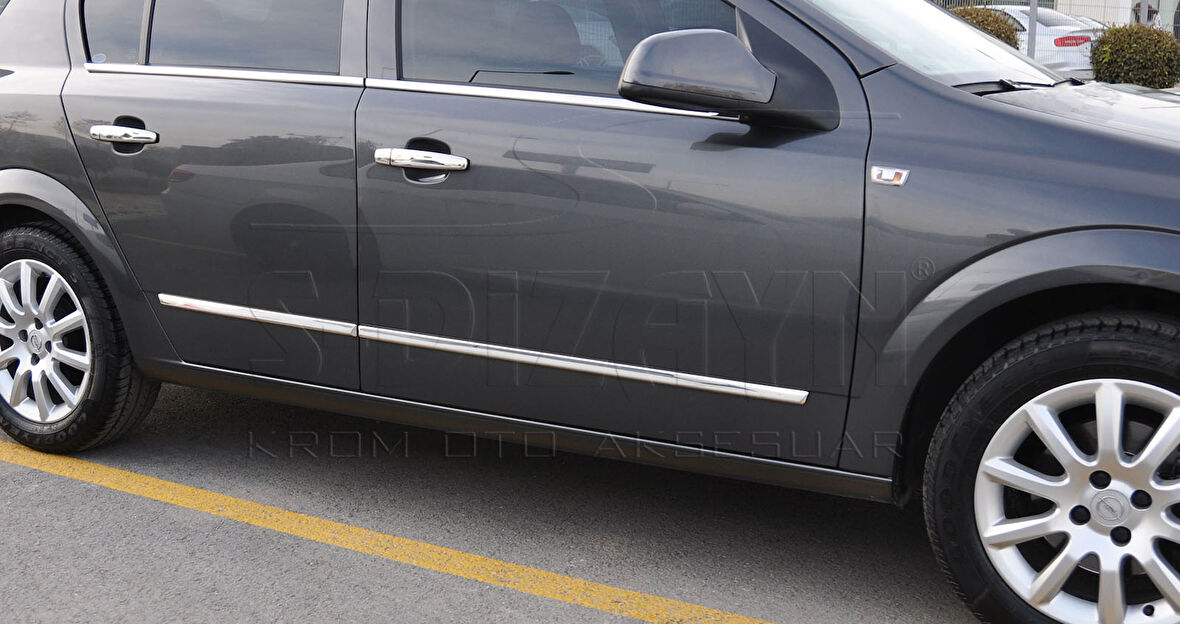 S-Dizayn Opel Astra H SD Kapı Koruma Çıtası Krom 2008-2013