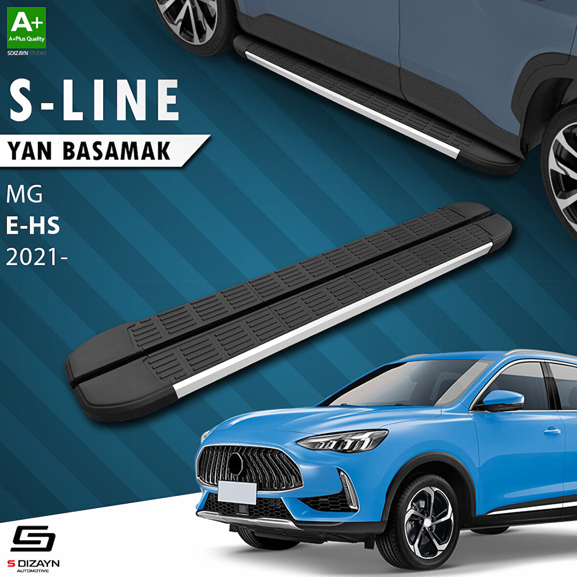 S-Dizayn MG E-HS S-Line Aluminyum Yan Basamak 183 Cm 2021 Üzeri A+ Kalite