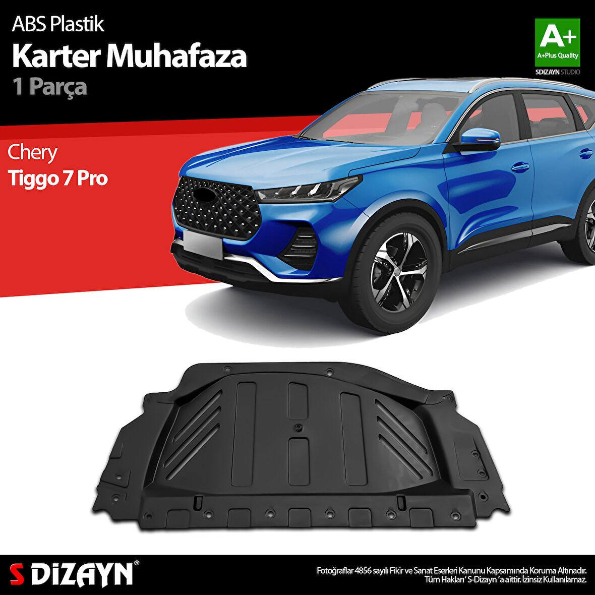 S-Dizayn Chery Tiggo 7 Pro Karter Muhafaza ABS Plastik 2022 Üzeri