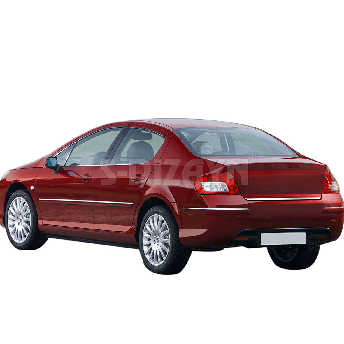 S-Dizayn Peugeot 407 Krom Bagaj Alt Çıta 2004-2010