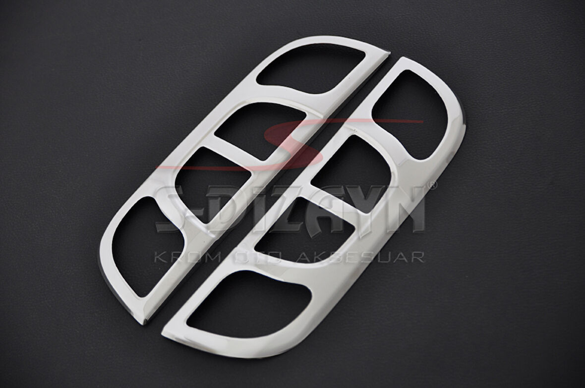 S-Dizayn Peugeot Bipper Krom Stop Çerçevesi 2 Prç 2007-2017