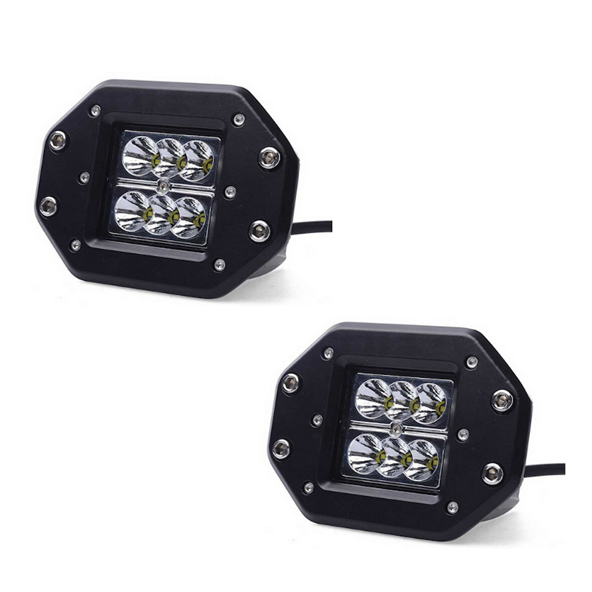 Space Offroad sis lambası 6 led 18w takım / LASS318