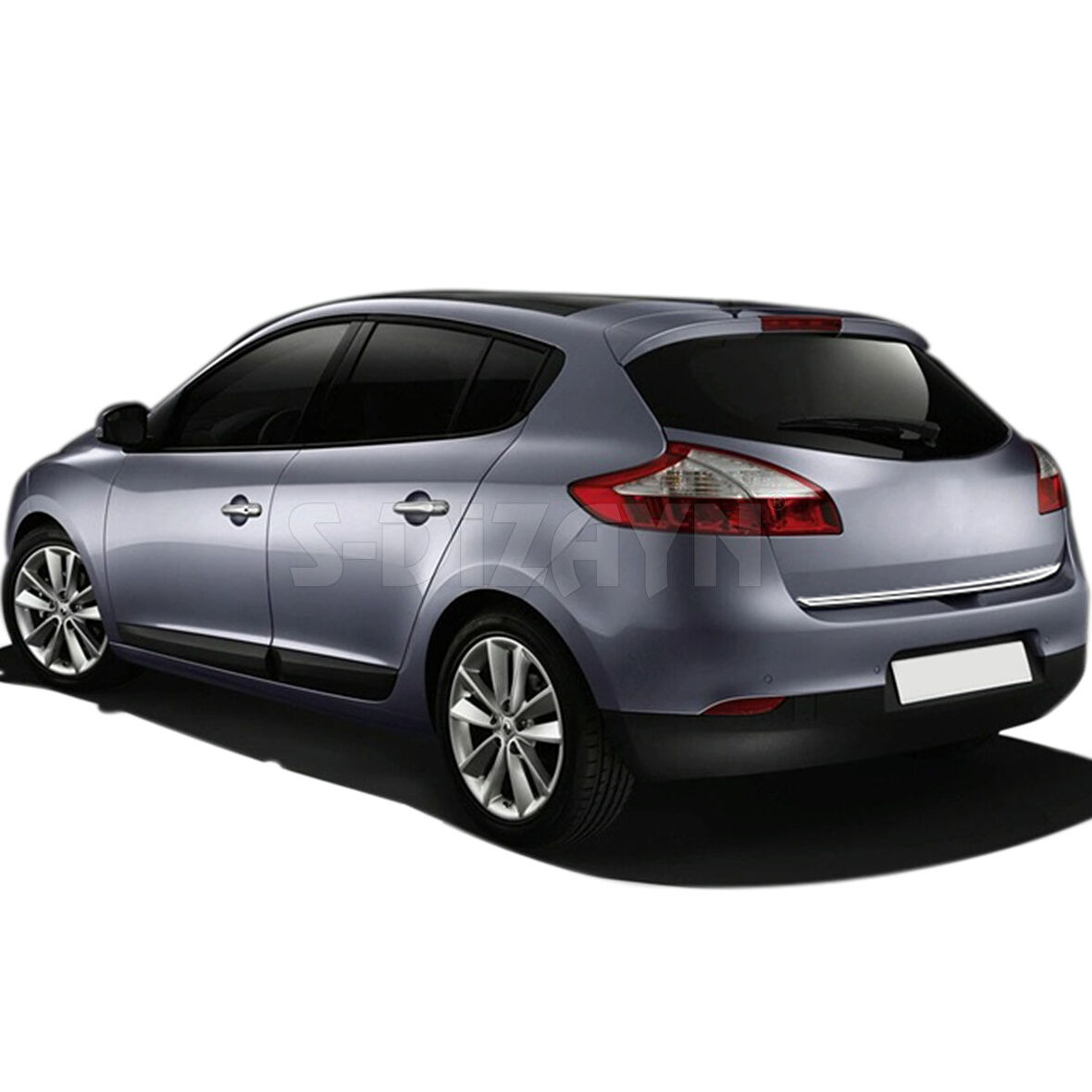 S-Dizayn Renault Megane 3 Krom Bagaj Alt Çıta 2010-2016