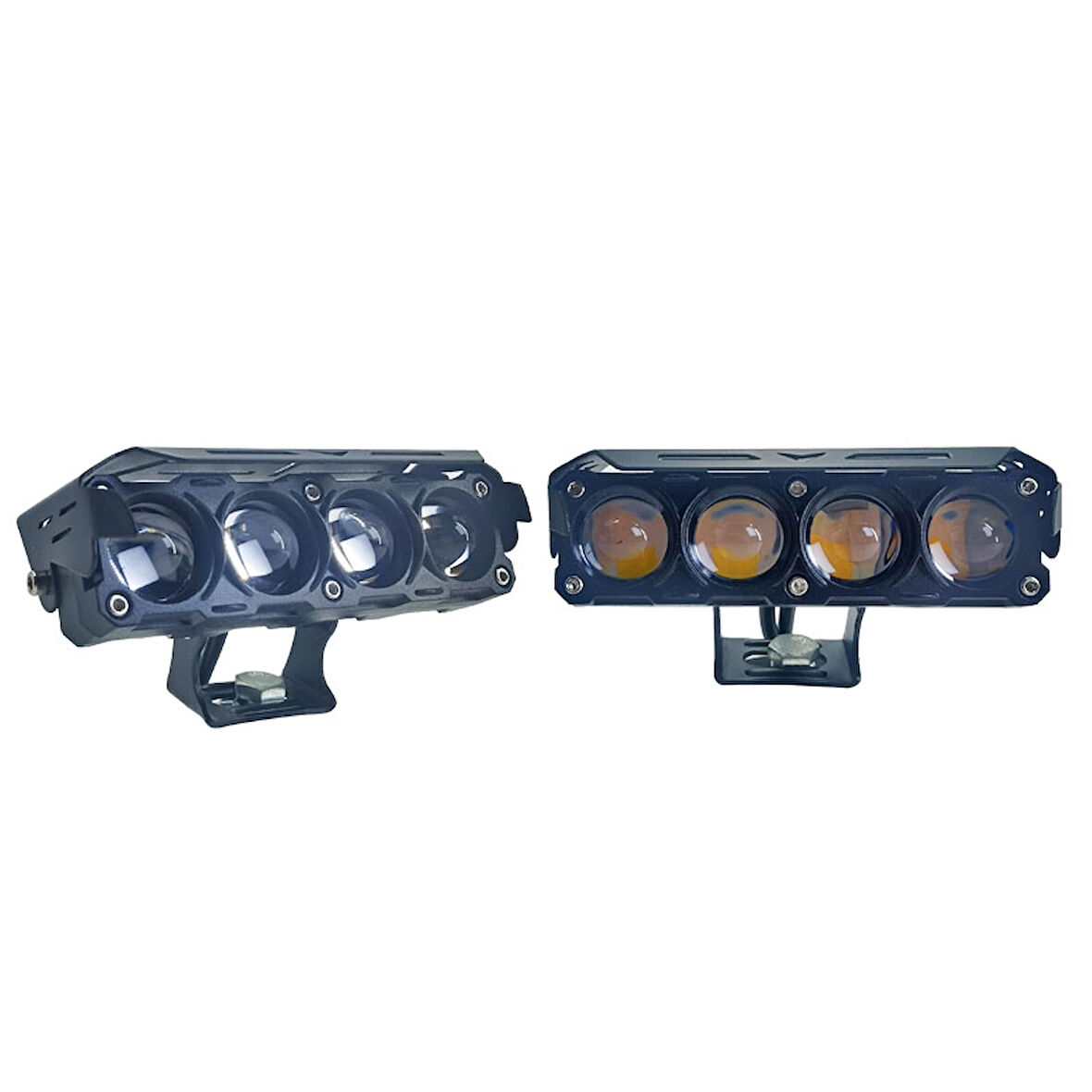 Space Offroad sis lambası 12.6 x 5 x 3.5 cm sarı beyaz - mavi gündüz ledli çakarlı 12-60v set LASS370