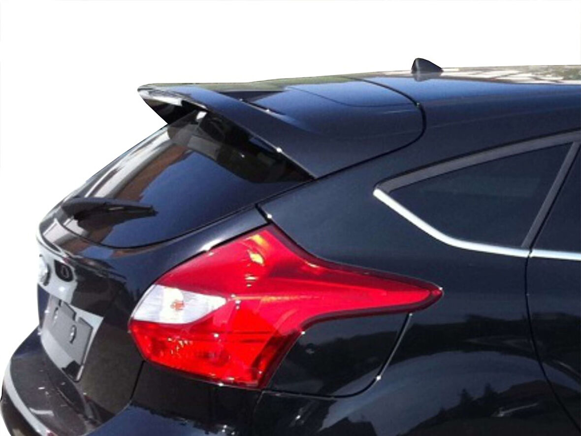 Ford Focus 3 HB Spoiler Camüstü (Işıklı) Fiber 2011-2014