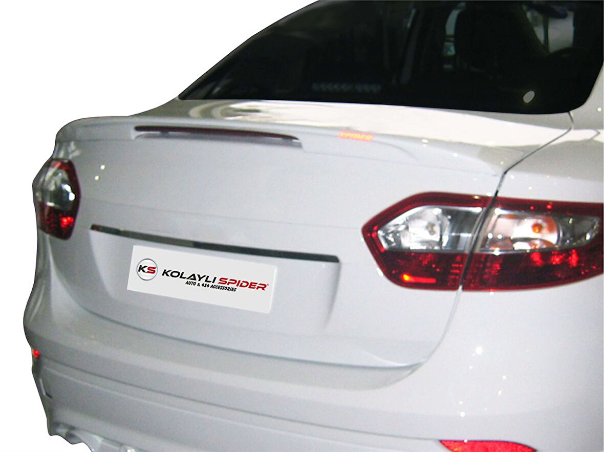 Renault Fluence SM3 Spoiler Bagaj (Işıklı) Fiber 2010 ve Sonrası