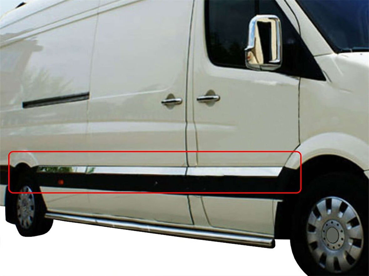 VW Crafter Yan Kapı Çıtası 10 Prç Krom (Ext.U) 2006-2011