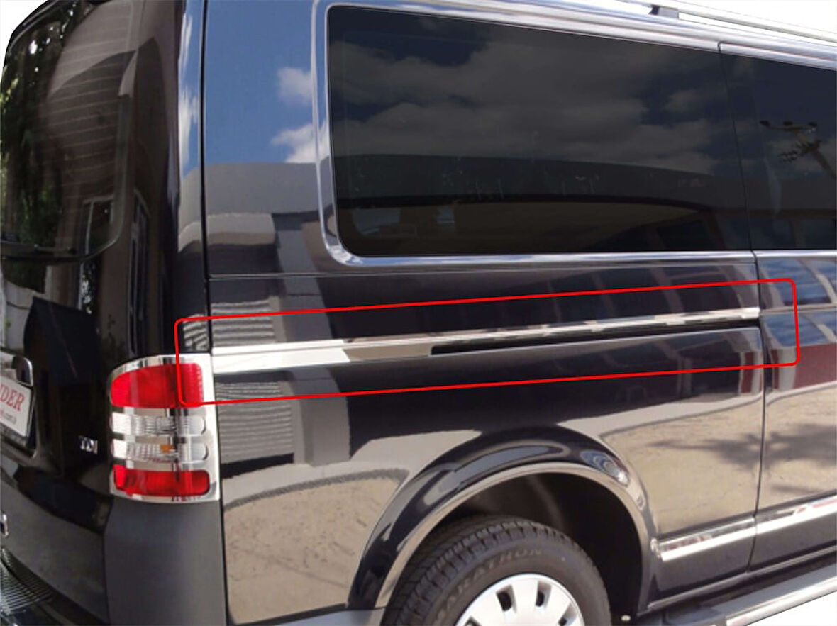 VW Caravelle T5.5 Sürgülü Kapı Çıtası 2 Prç Krom (U.Ş) 2010-2015