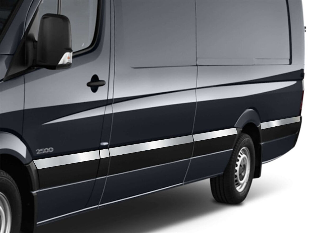 Sprinter W906 NCV3 Yan Kapı Çıtası 10 Prç Krom (Ext.U) 2006 ve Sonrası