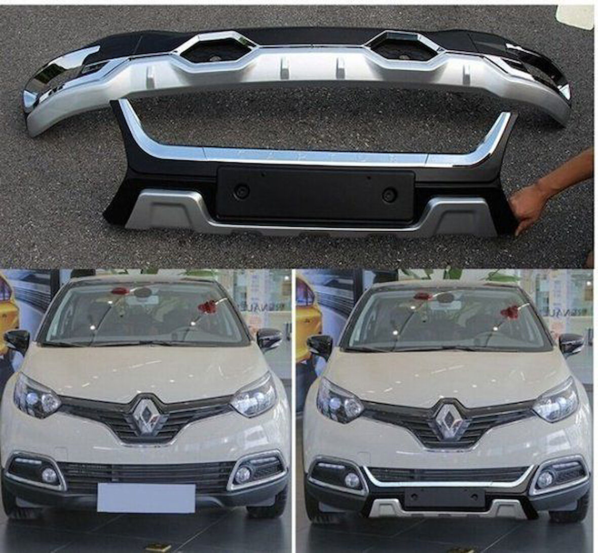 Renault Captur Uyumlu Ön Arka Tampon Koruma Difüzör