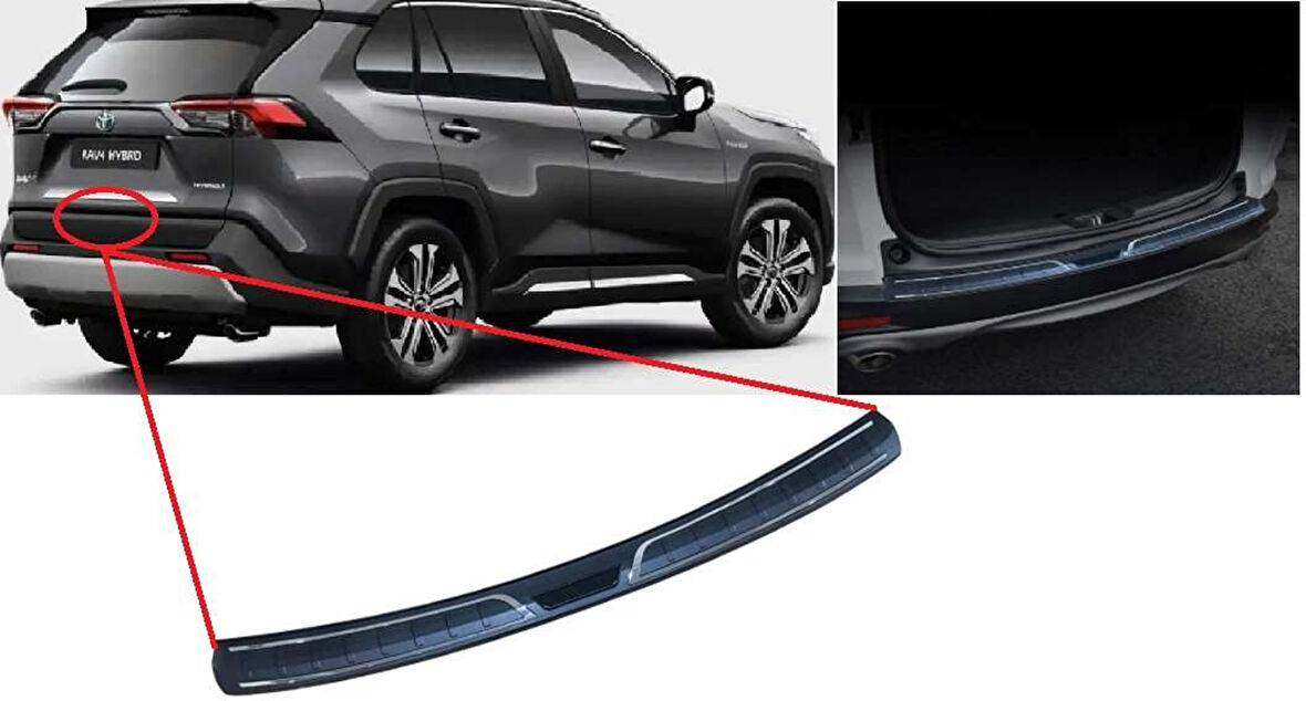 Toyota Rav Uyumlu 4 2019 Sonrası Arka Tampon Eşik Koruma ABS