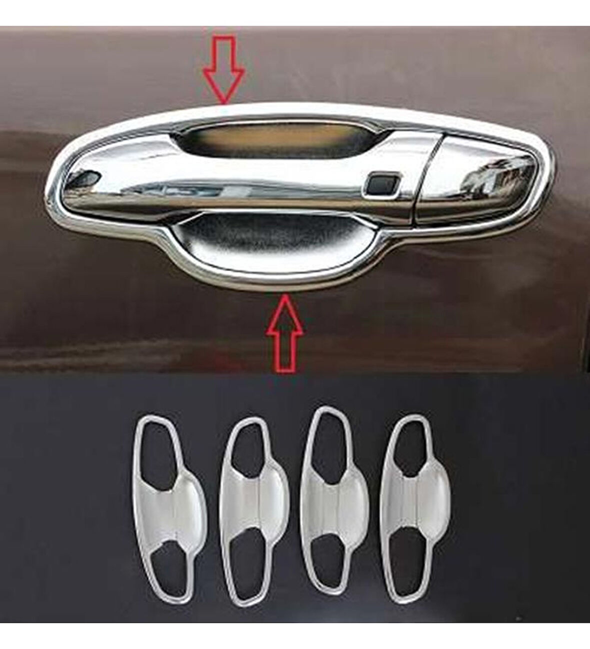 Kia Sportage Uyumlu 2015 Sonrası Dış Kapı Kolu İç Kaplama Abs (Plastik) Krom