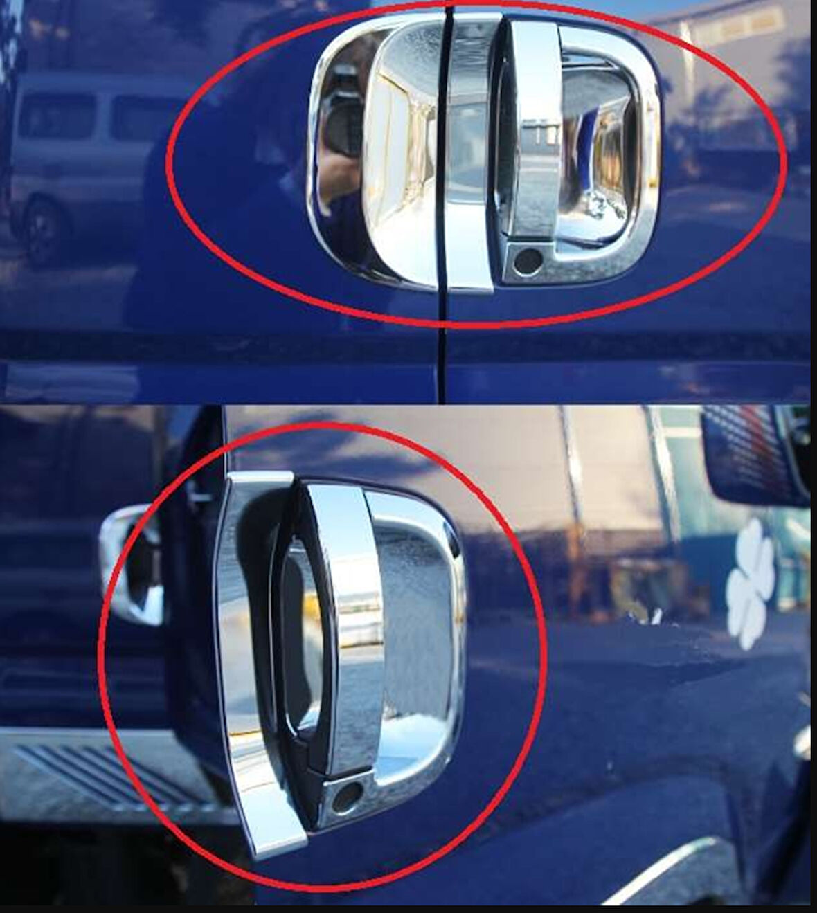 Kia Bongo Uyumlu 2010 Sonrası Kapı Kolu ABS(Plastik) Krom