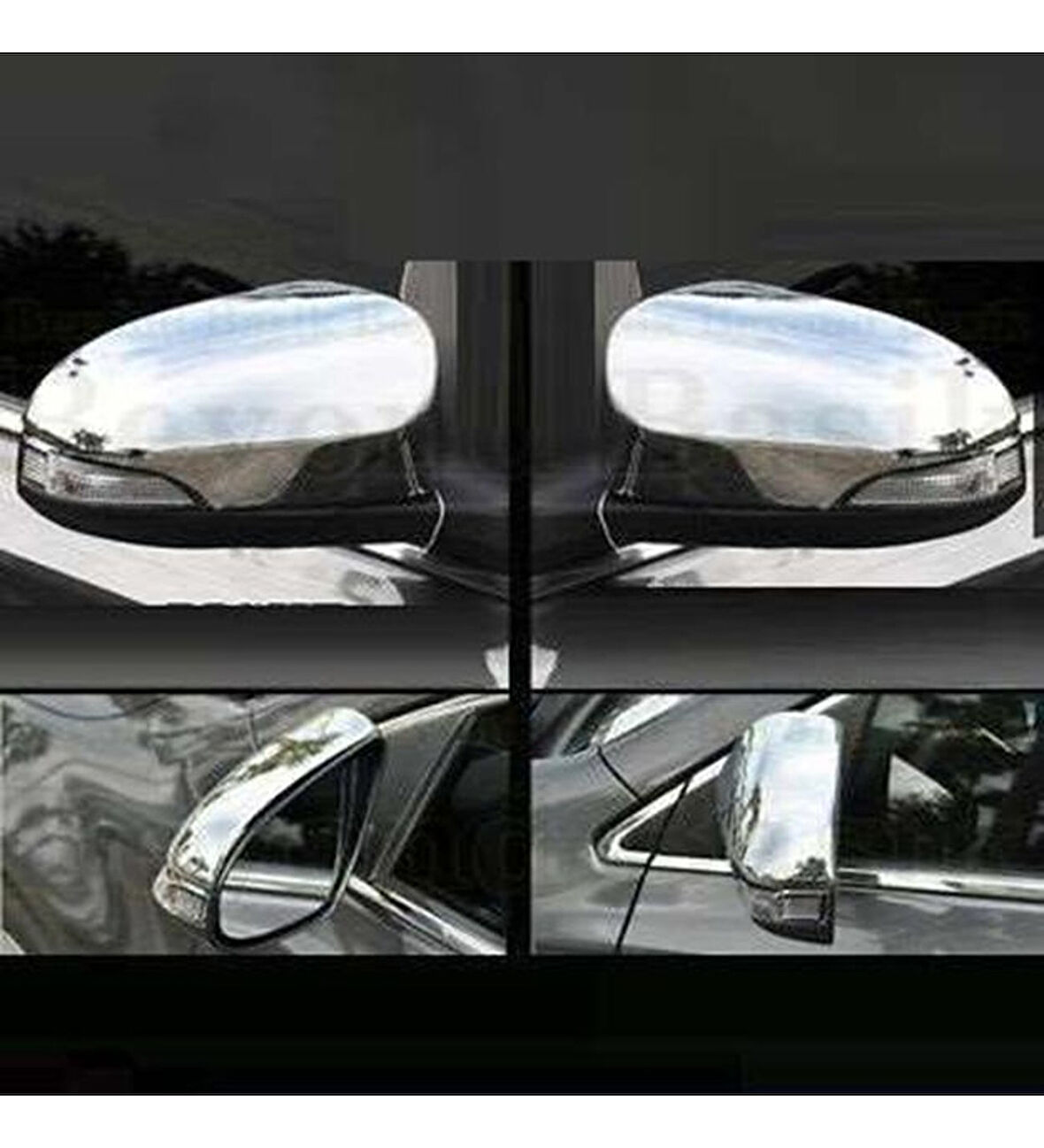 Toyota Corolla Uyumlu 2013 2018 Ayna Kapağı Abs (PLASTİK) Krom