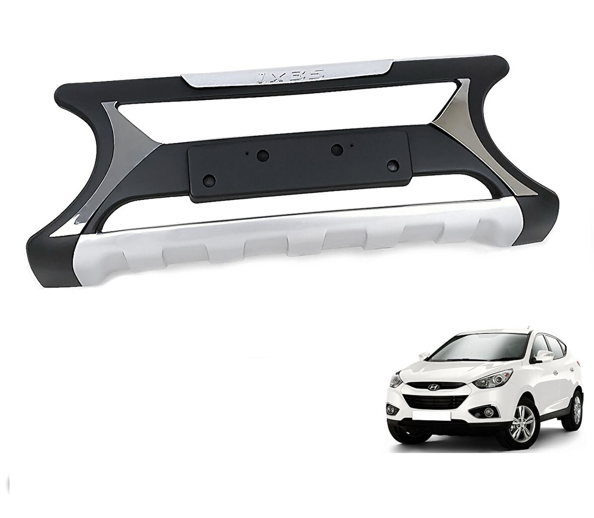 Hyundai Ix35 Uyumlu 2010 Sonrası Ön Tampon Koruma Difüzör