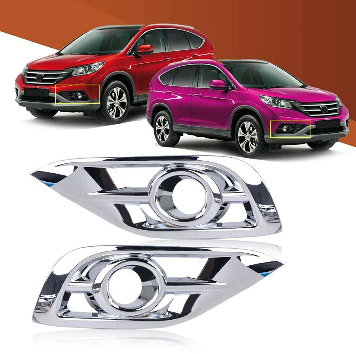 Honda Cr-V Uyumlu 2016 2017 Sis Lambası Kaplama Krom