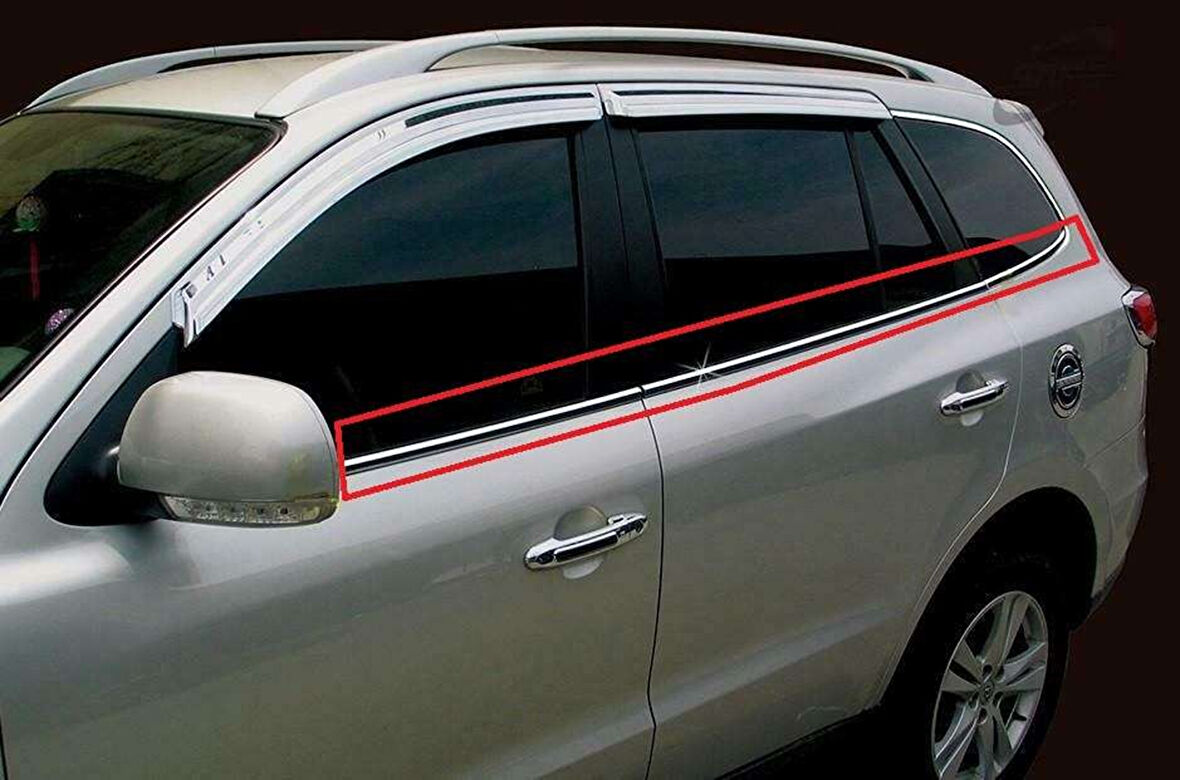 Hyundai Santa Uyumlu Fe 2006 2012 Cam Çıtası Krom