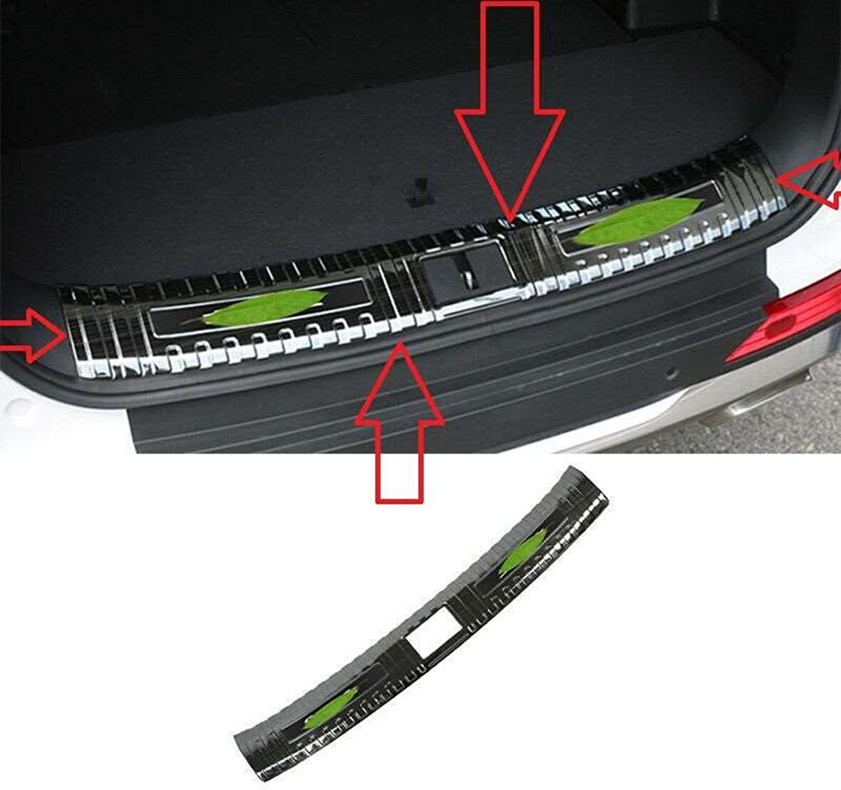 Hyundai Santa Uyumlu Fe 2006 2012 Arka Tampon Eşiği Krom