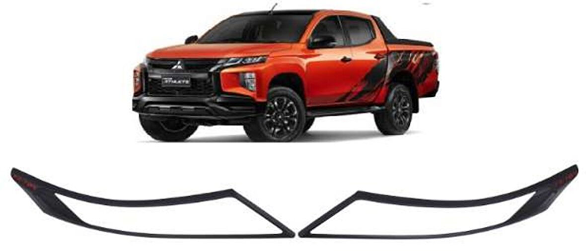 Mitsubishi L200 Uyumlu 2019 Sonrası Ön Far Kaplama Abs (Plastik)