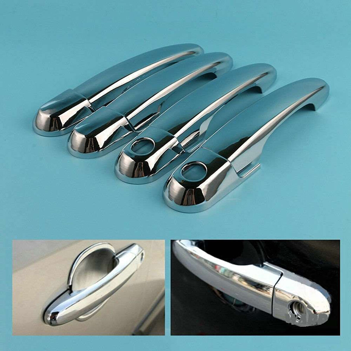 Hyundai Tucson Uyumlu 2004 2014 Kapı Kolu ABS (Plastik) Krom