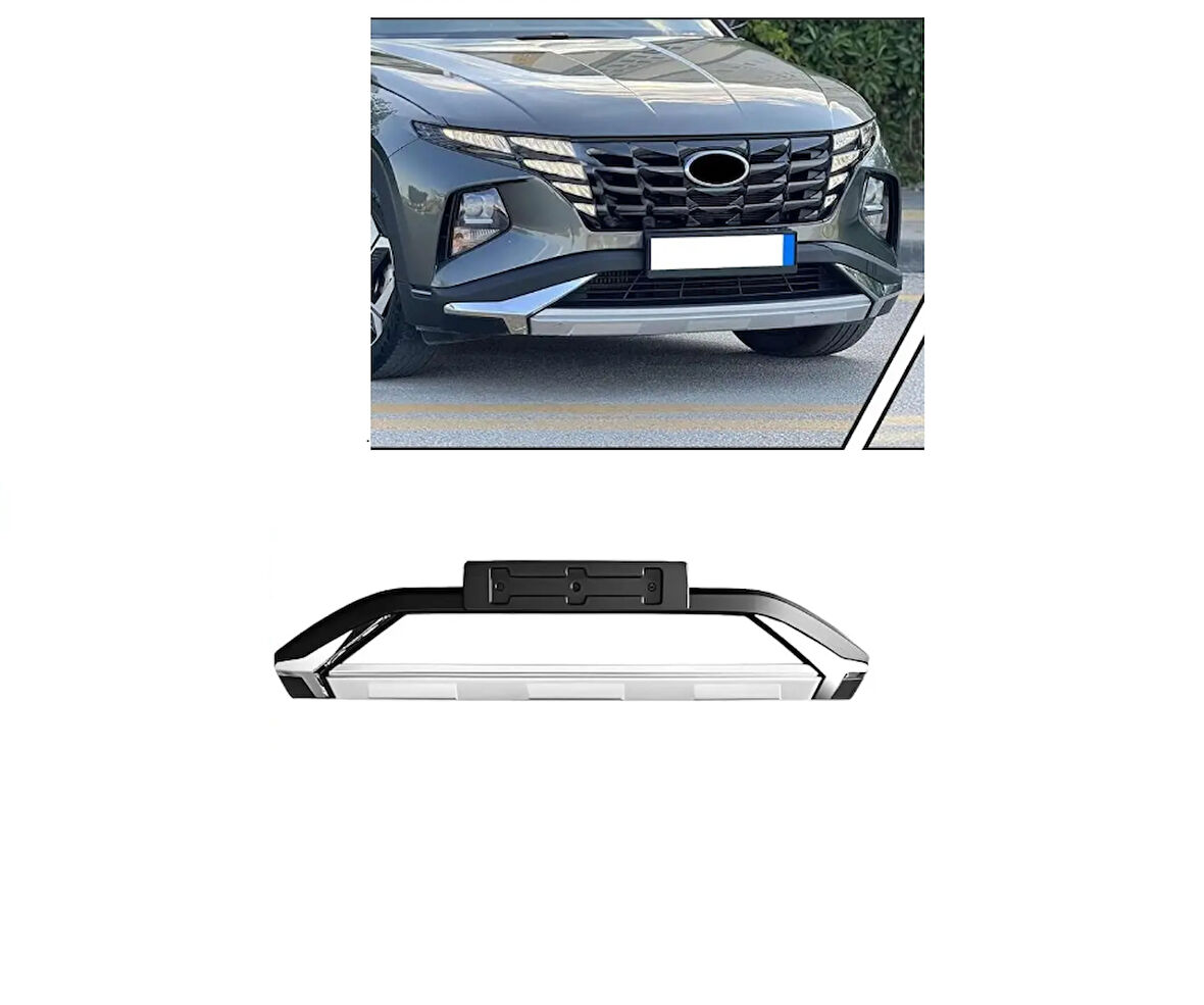 Hyundai Tucson 2021-2024 Arası Uyumlu Ön Koruma Difüzör