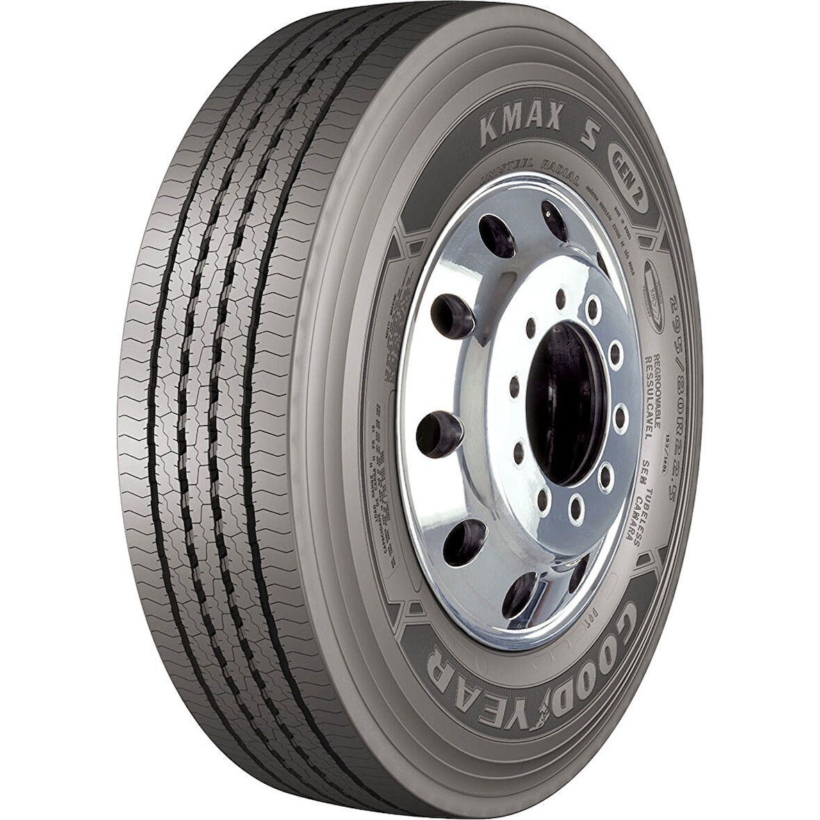Goodyear 215/75R17.5 128/126 Kmax S Gen-2 (Asfalt Düz) 4 Mevsim Lastiği (Üretim Yılı: 2025)