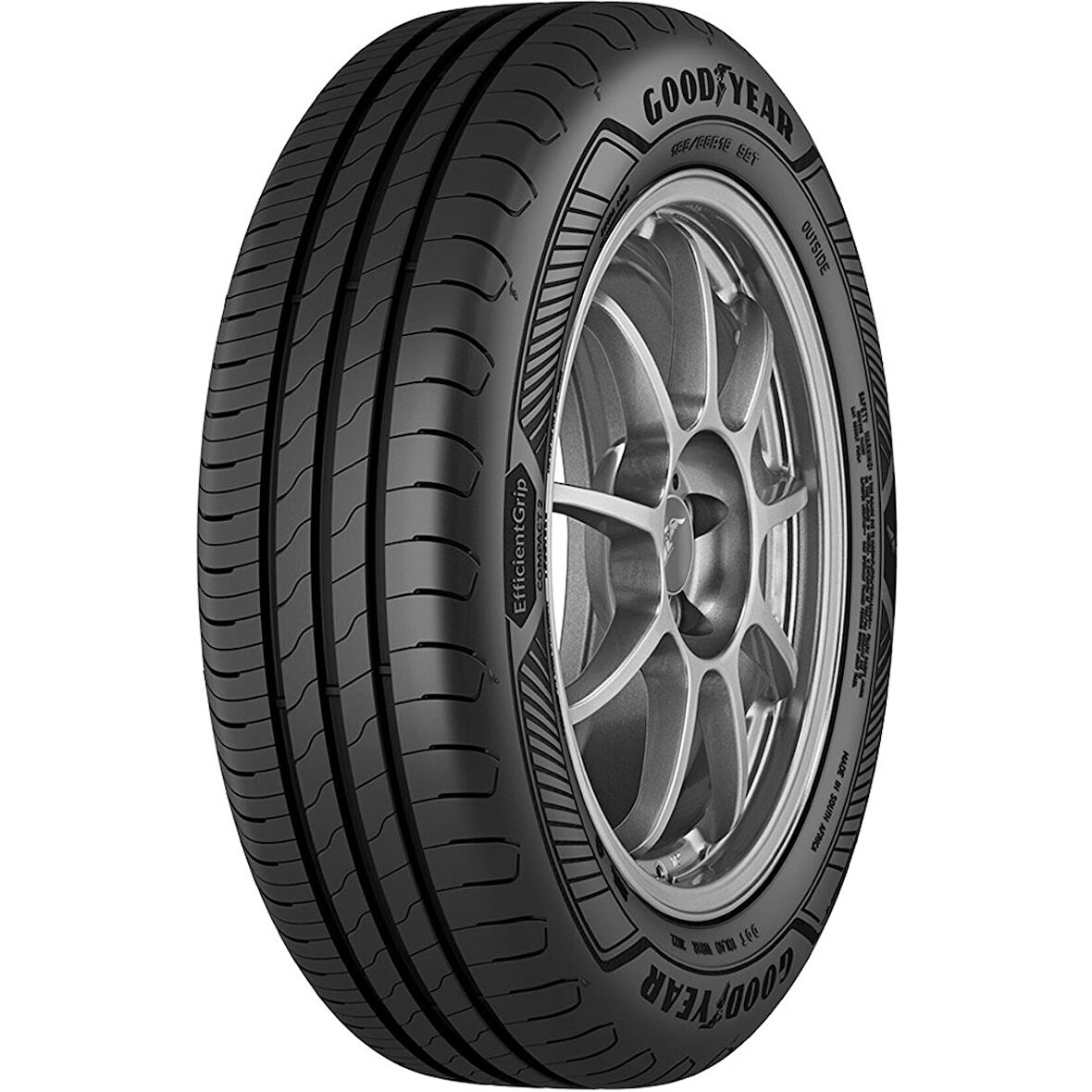 Goodyear 185/65R15 92T XL EfficientGrip Compact 2   Yaz Lastiği (Üretim Yılı: 2025)