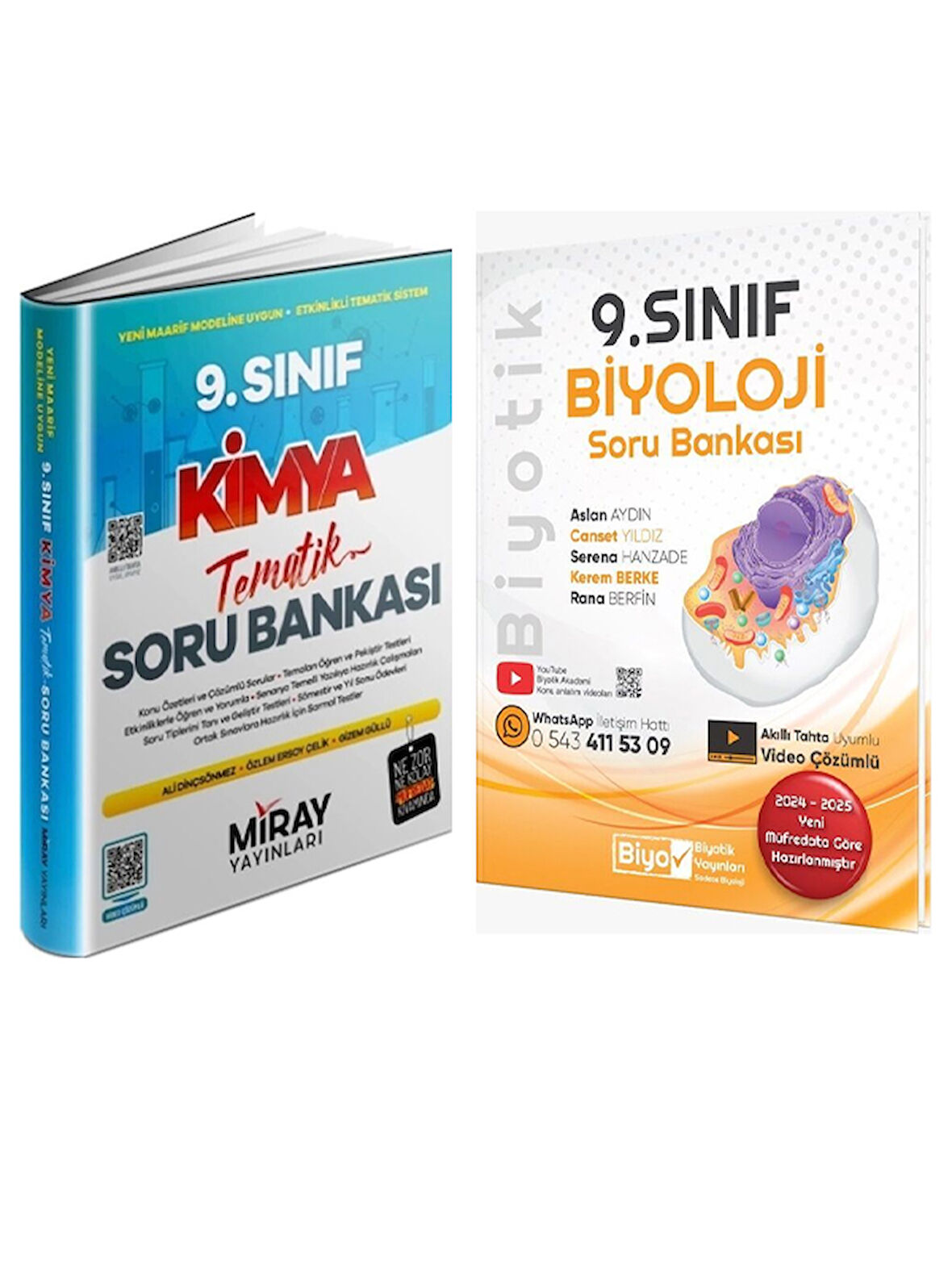 9. Sınıf Kimya Tematik Soru ve 9. Sınıf Biyotik Biyoloji Soru 2 li Set