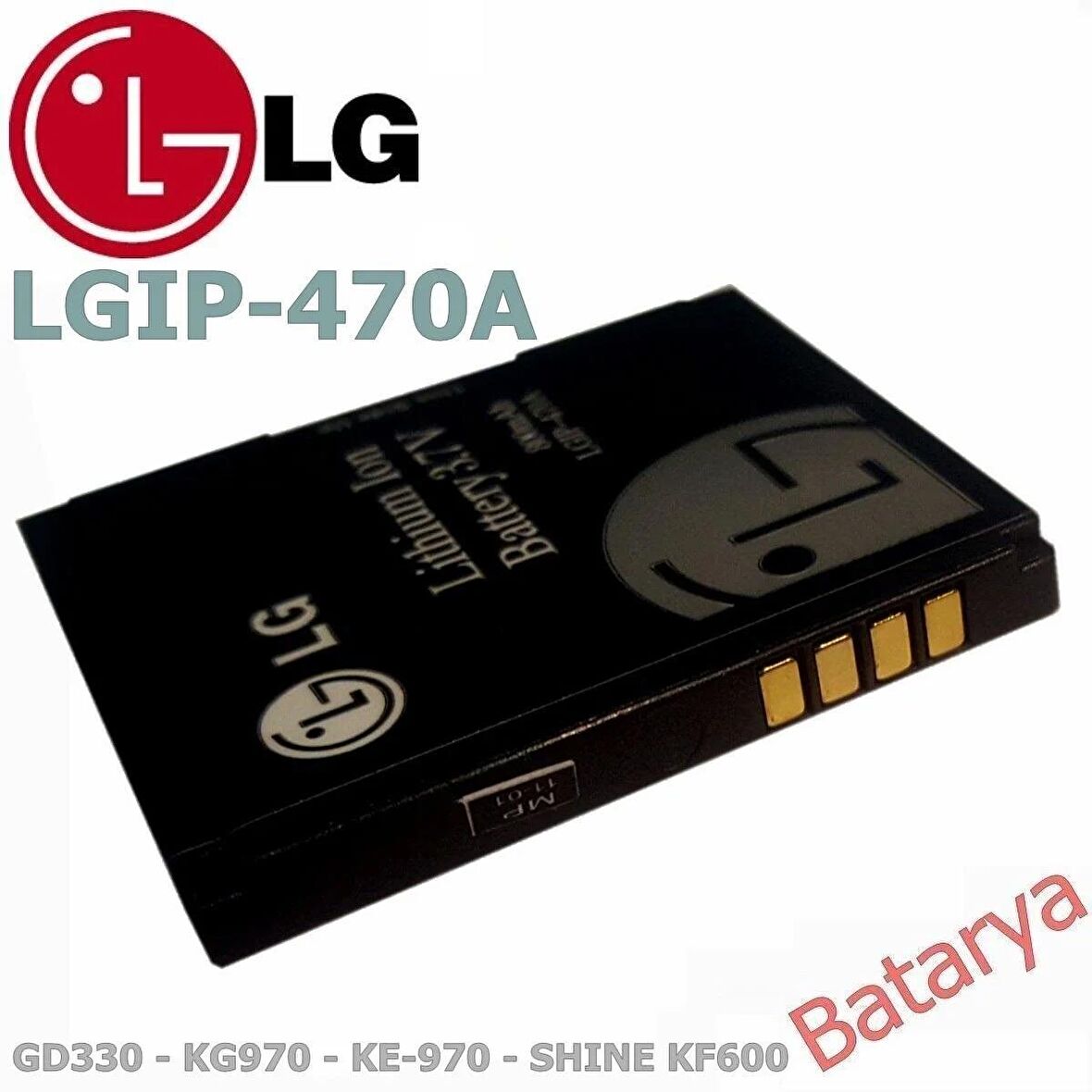 LG KG970 Batarya LG GD330 SHINE KF600 KE70 KE970 KF750 KG70 KG70c KU970 LGIP-470A Uyumlu Yedek Batarya