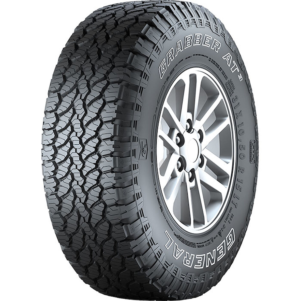 General 265/65R18 117/114S 8PR FR (OWL) (Beyaz Yazılı) Grabber AT3 4 Mevsim Lastiği (Üretim Yılı: 2024)