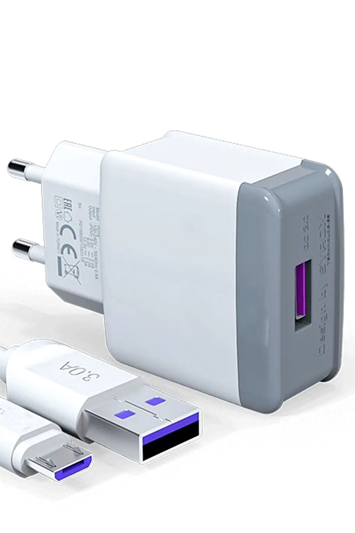 Lg Q6 Şarj Aleti Micro Usb 3.0a 18watt Quick Hızlı Şarj - Syr-q30 Uyumlu