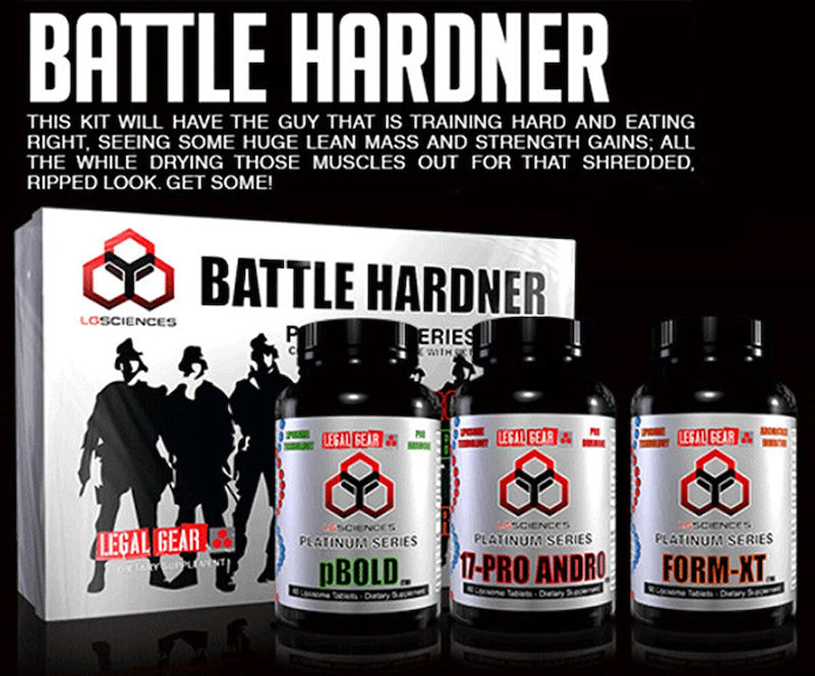 LG SCİENCES Battle Hardener Kit(Bold+Andro+FormKit Resveratrol) 60+60+90 TABLET 3 KUTU SET