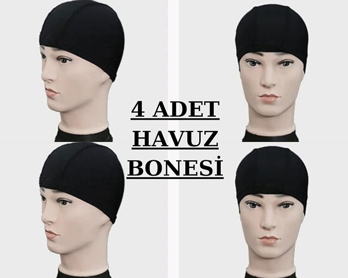 4X ADET BCFSWİMSPORTS LİKRALI BEZ HAVUZ YÜZÜCÜ BONE