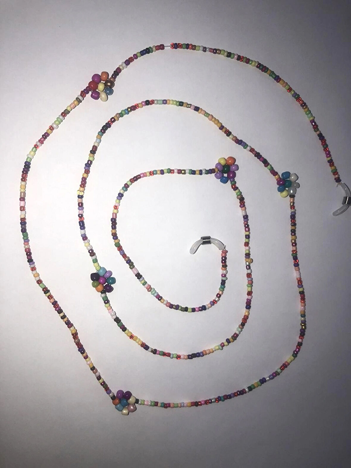 RENKLİ ÇİÇEKLİ GÖZLÜK İPİ GÖZLÜK ASKISI