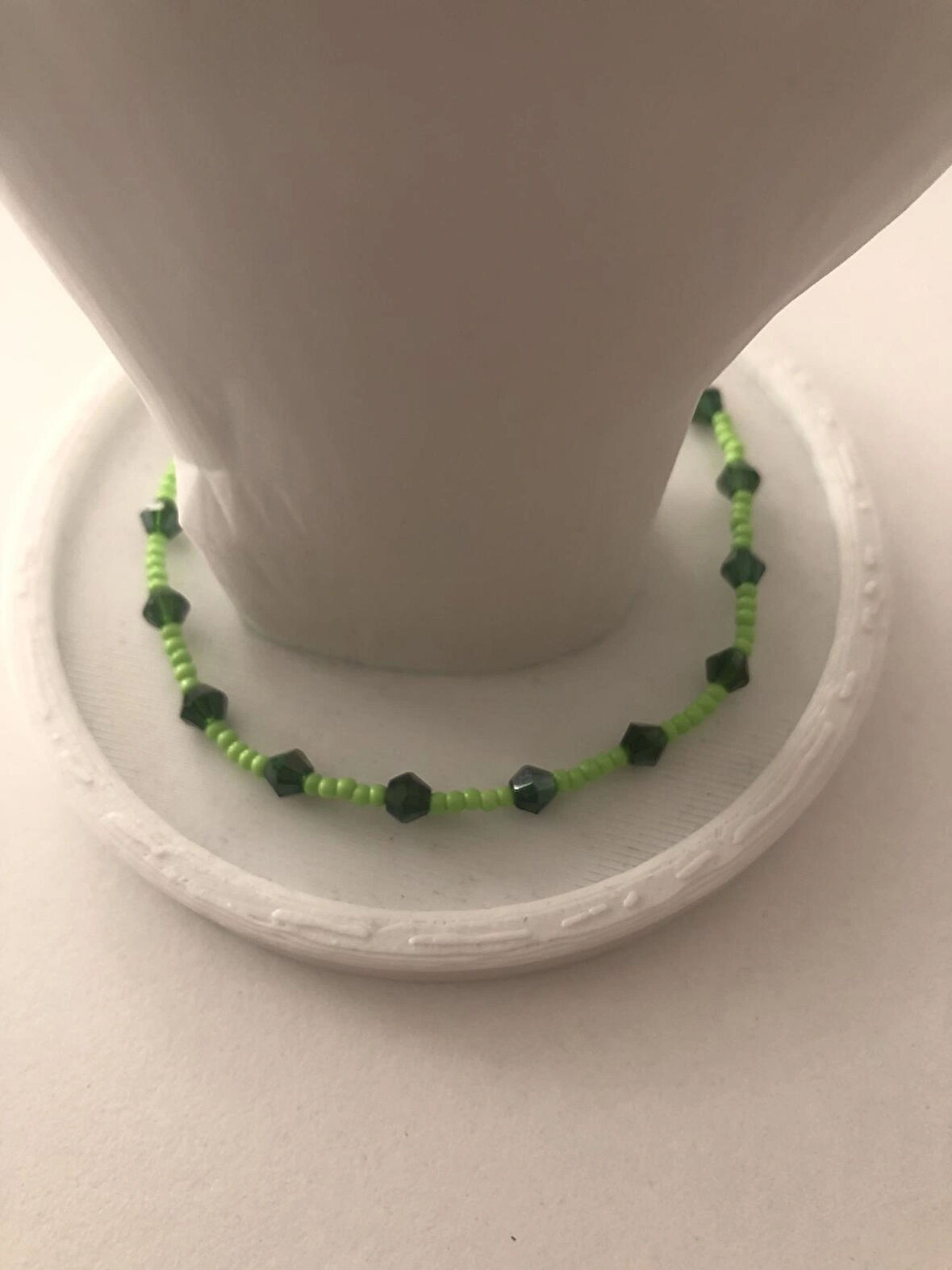 Lim10lubahçe Yeşil Kristal Boncuklu Bileklik