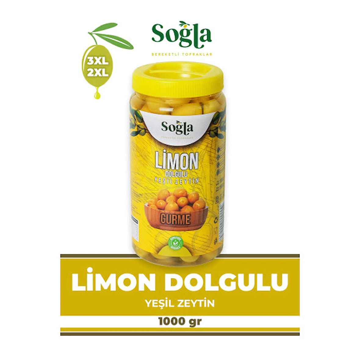 Limon Dolgulu Yeşil Zeytin 1000g