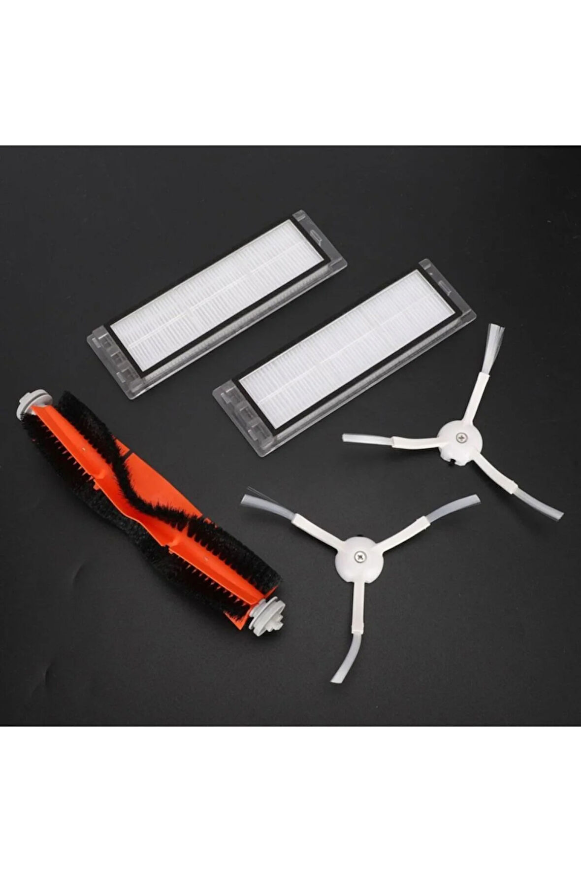 Roborock S5 S6 Max Uyumlu 1 Adet Ana Fırça,2 Adet Hepa Filtre,2 Adet Yan Fırça Seti