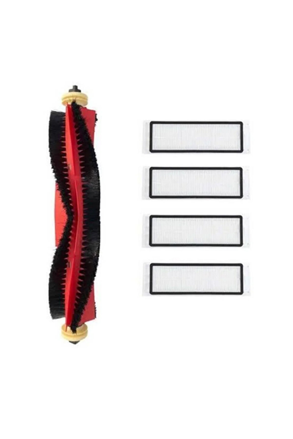 Roborock S50 S55 S51 S5 S6 Uyumlu Çıkarılabilir Ana Silindir Fırça Ve 4 Adet Hepa Filtre