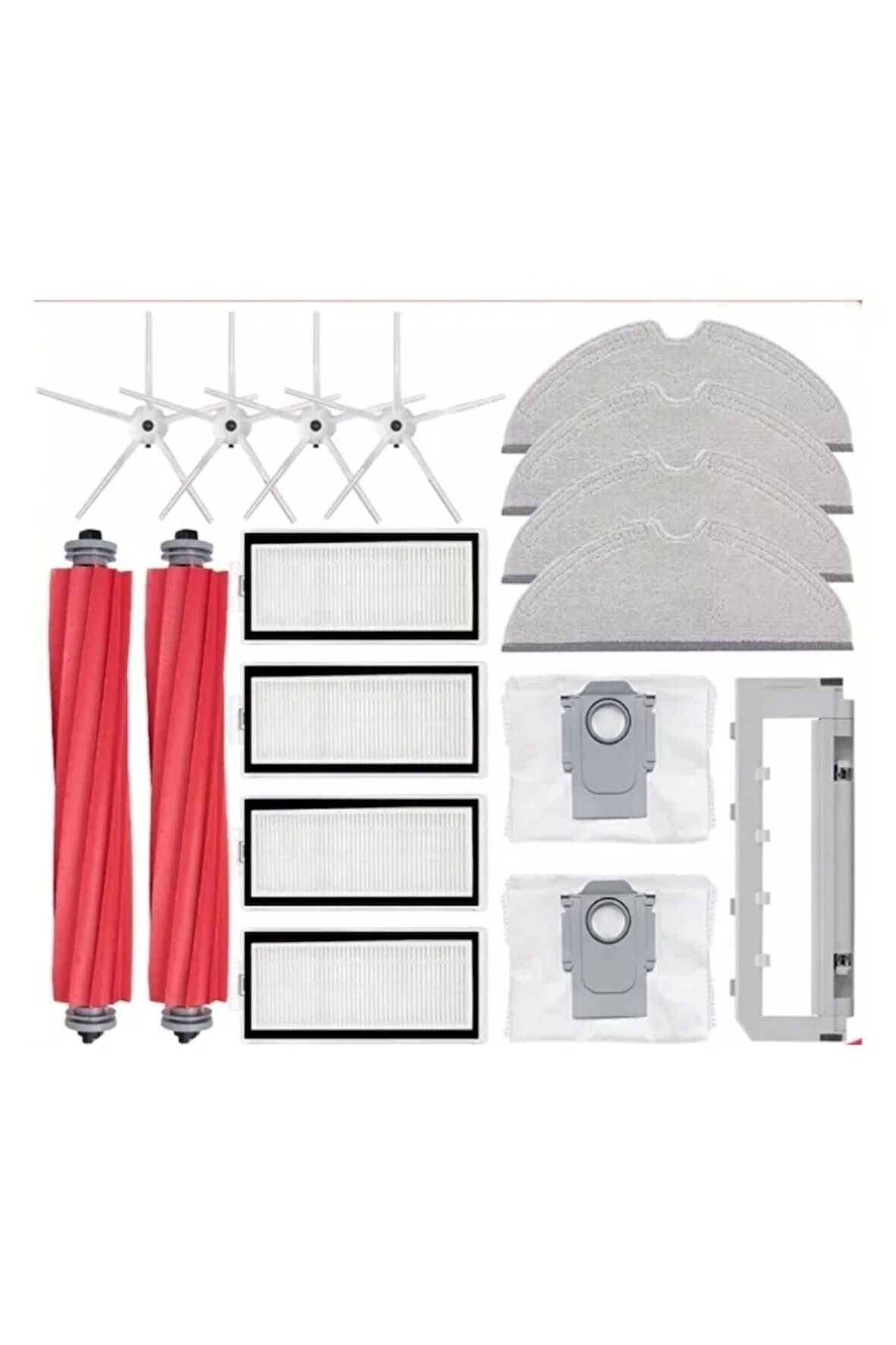 Roborock Q7 Max Ve Max Plus Uyumlu Yedek Toz Torbası Fırça Filtre Seti