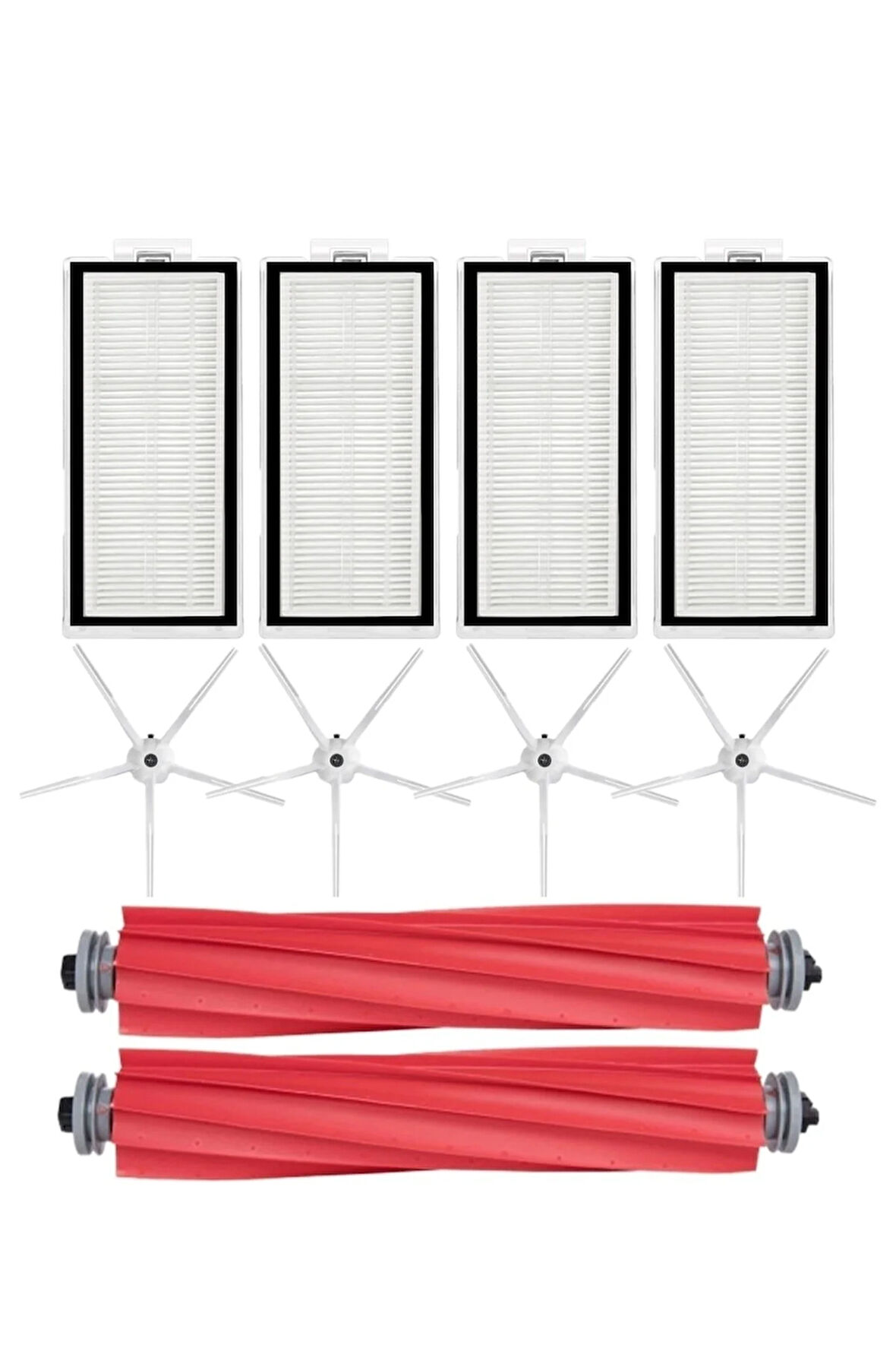 Roborock Q7 Max + Plus Uyumlu Hepa Filtre Ana Silindir Fırça Yedek Set